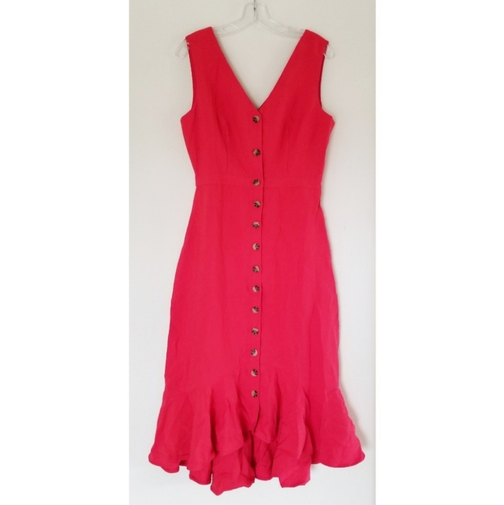 VICI Minka Button Down Ruffle Midi Dress - Picture 5 of 7